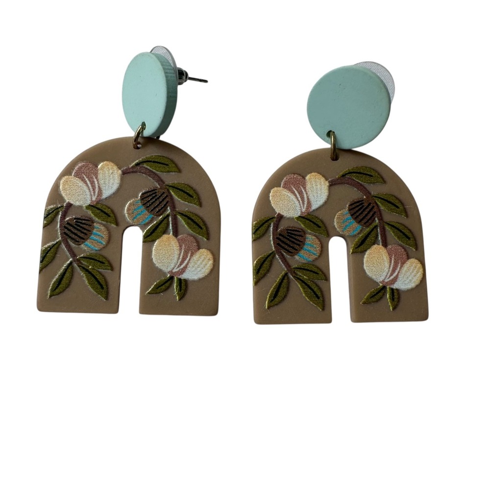 Floral Dangle Earrings Statement‎ Fashion Earrings Cute Trendy